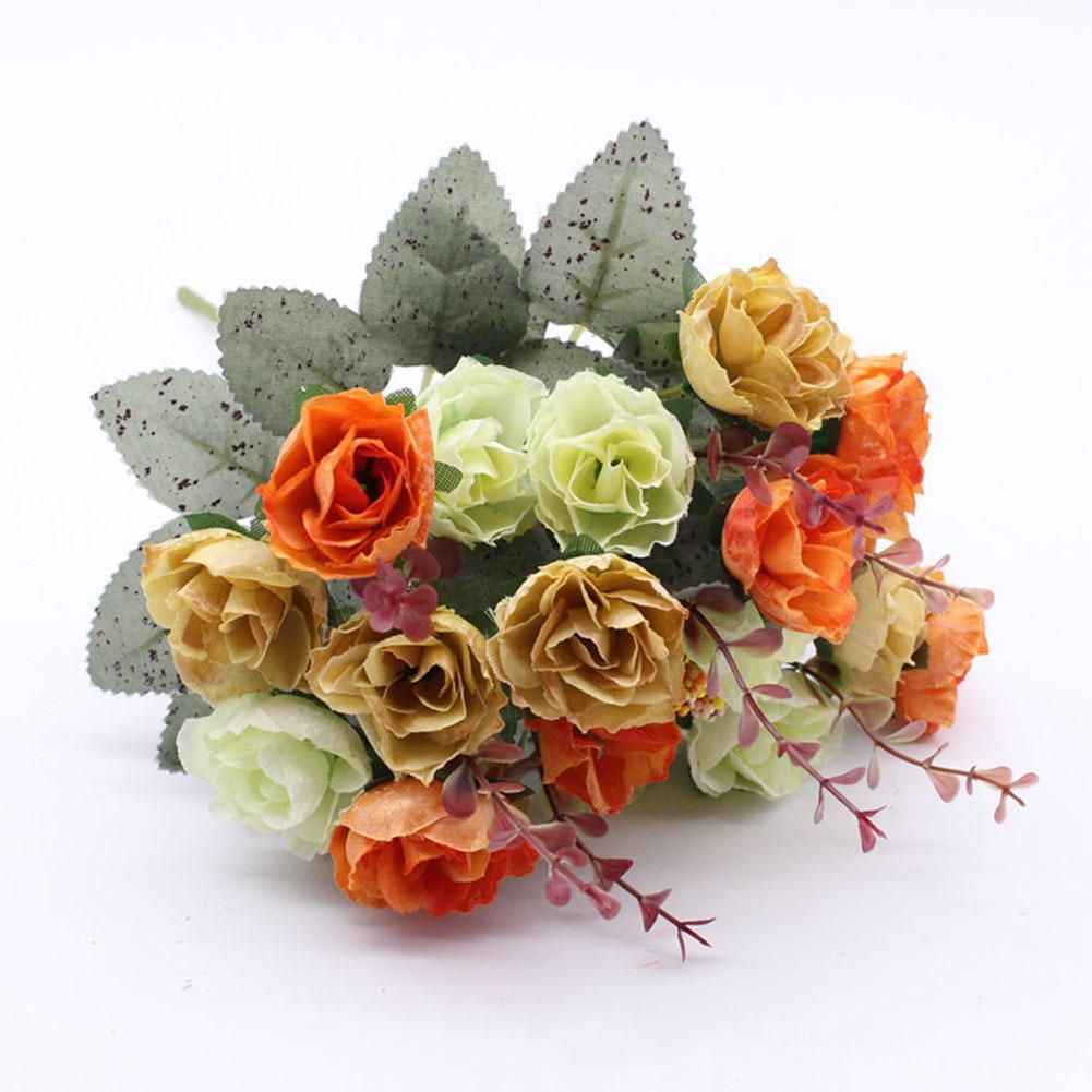 Bouquet Artificial Bouquet Fake Dried Flowers Orange