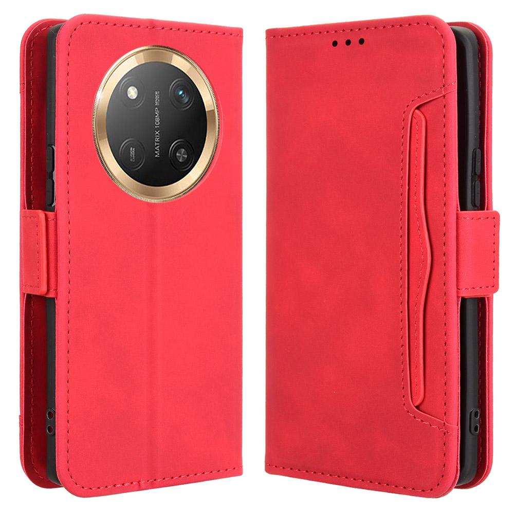 Leather Case for Honor X9c 5G/Magic7 Lite 5G/X60 Pro 5G Phone Wallet Cover with Multiple Card Slots