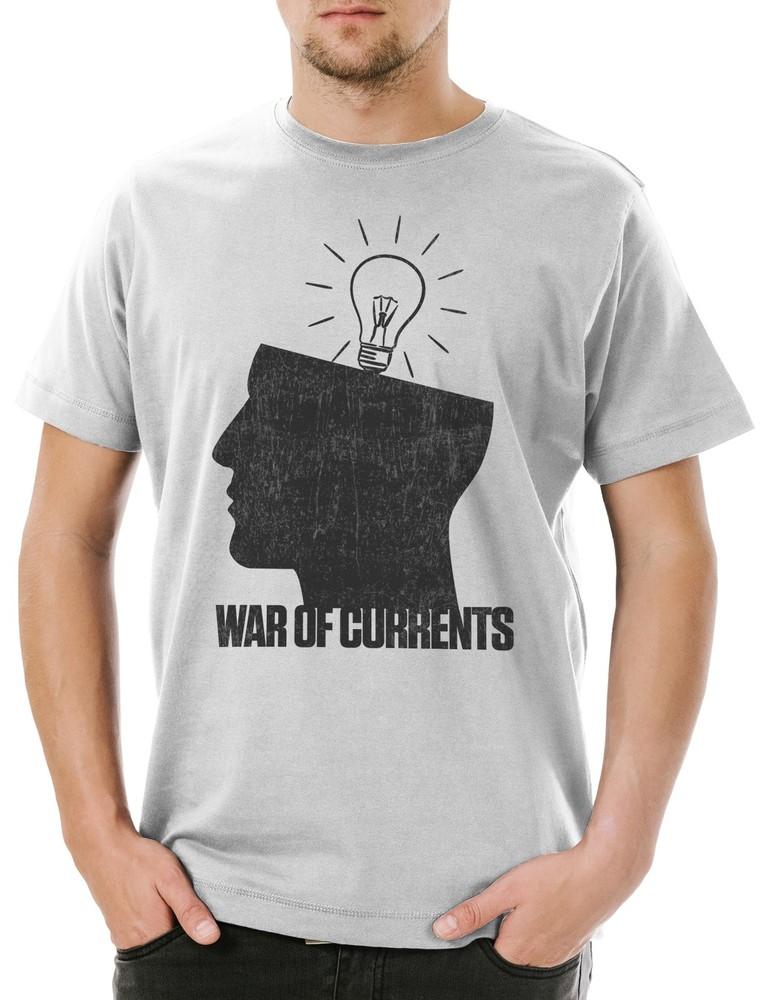 War Of Currents Herren T-Shirt Stromkrieg Thomas Alva George Westinghouse Edison