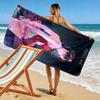 Perfect Blue 2D Flat Print Beach Towel, Large Soft Quick Dry Towel for Beach Camping SwimmingSSTJ0917264