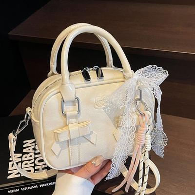 Popular Korean Version of Sweet and Cool Style High-end Portable Boston Bag Women's Versatile Fashion Niche Design Messenger Bag