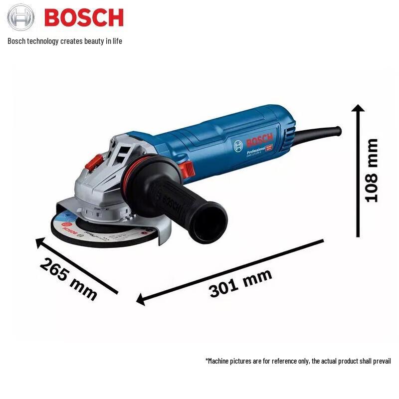 Bosch GWS 12-125 S Industrial Angle Grinder CN plug (adapter included)