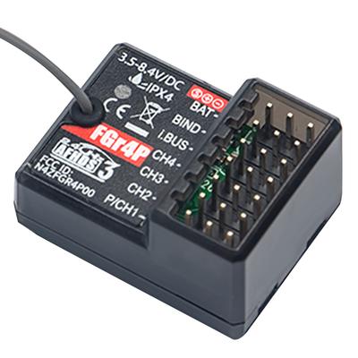 FlySky FGR4P 2.4GHz 4CH AFHDS 3 RC Receiver PWM/PPM/I.bus/S.bus Output for FSG4P Transmitter RC Car