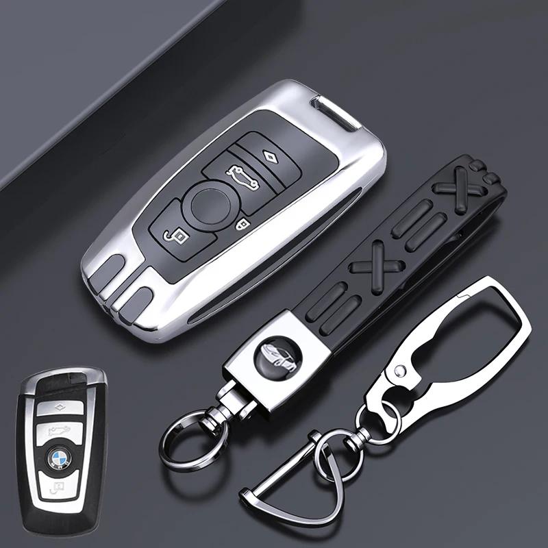 Key Case Cover Fibler Silicone For BMW X1 X3 X4 X5 X6 F15 F16 F48 G30 G38 525 540 740 1 2 5 7 Series 218i Case SO0