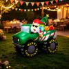 Festive Christmas Inflatable Truck | Includes Ground Stakes and Tethers, WeatherResistant Outdoor