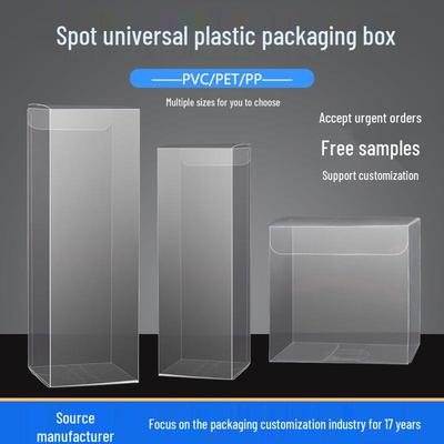 Caja de Embalaje de PVC Transparente Apta para Mascotas de Alta Transparencia para Almacenamiento de Comida o Juguetes