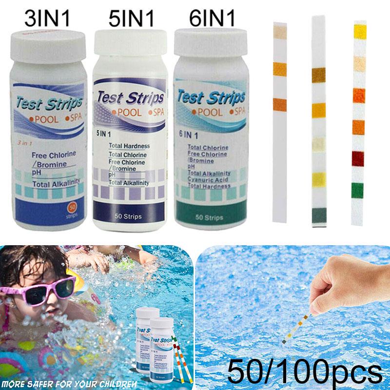 Buy 3/5/6 In 1 Pool Spa Hot Tub Water Test Strips Easy Quick Read