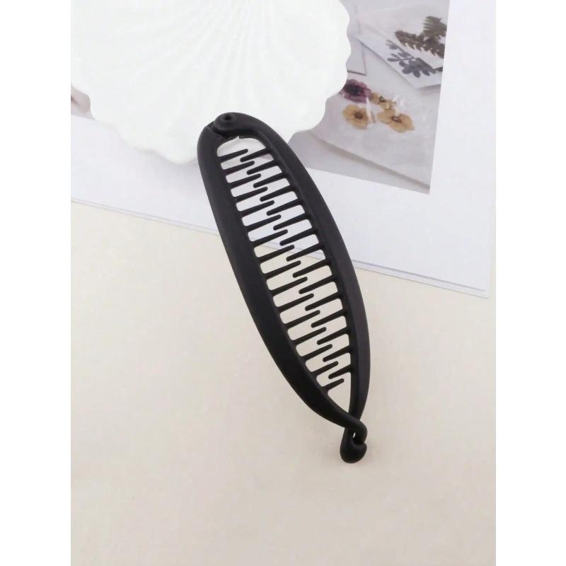 Большой Объем Волос Янтарный Зажим-Банан Зажим для Хвоста Французский Элегантный Зажим для Волос с Высоким Затылком Зажим-Твист Size fits all