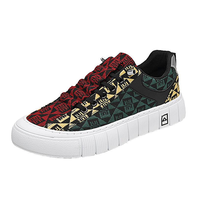 

Дизайнерские роскошные кроссовки для бега и тенниса для мужчин, кроссовки на шнуровке, вулканизированные, повседневные, удобные кроссовки, мужская спортивная обувь для скейтбординга 39 красный