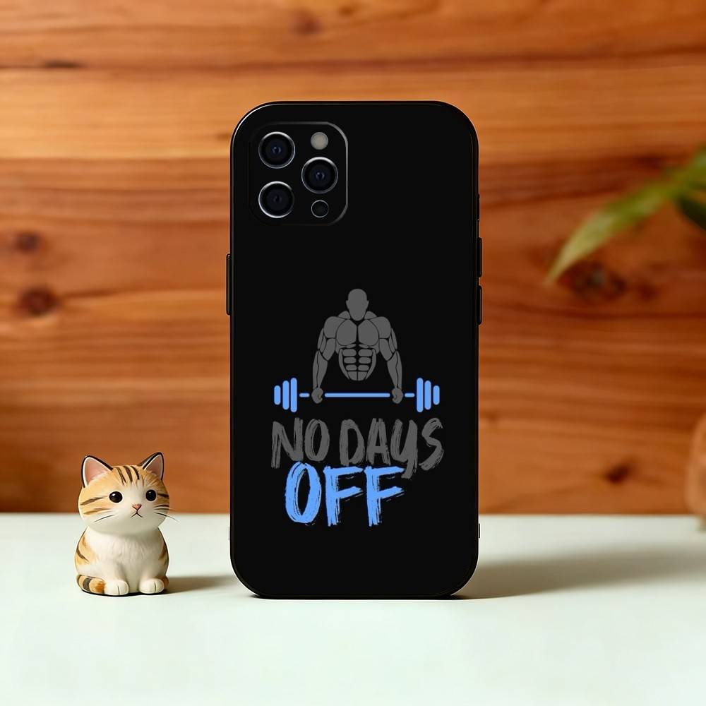 Gym Moode On Phone Case For iPhone 17, 16,15,14,13,12,11 Plus,Pro Max, Others Soft Black Cover