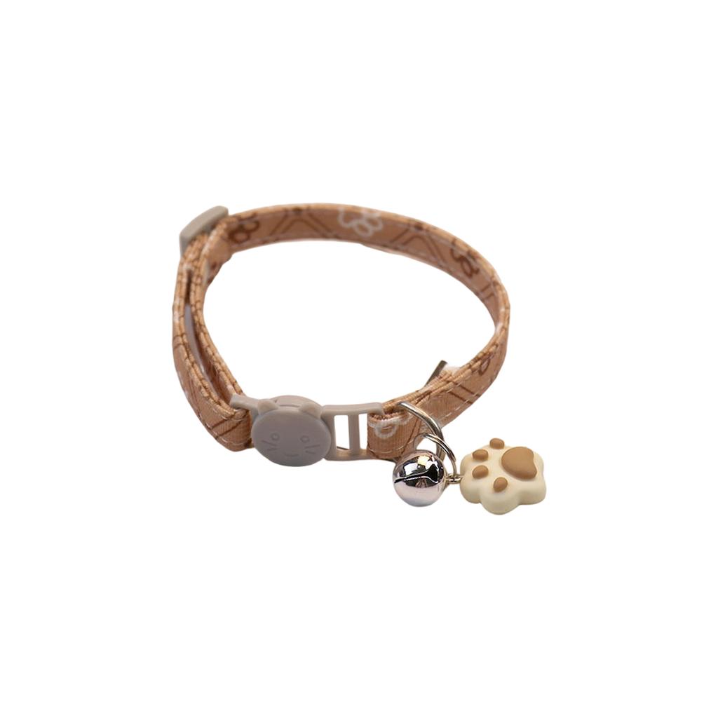 Pet Collar For Cats And Dogs, Small And Medium-sized Dogs, Cute Footprints, Bell, Cats Collar