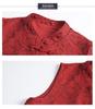 Elegant Red Spring Cardigan Vest for Middle-Aged Women