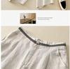 Trendy Women's Japanese-Style Wide-Leg Cotton and Linen Drape Pants
