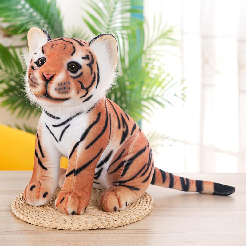 Niedliches Simulations-Tiger-Plüschtier Sibirischer Tiger große Puppe Kinderkissenpuppe Zoogeschenk