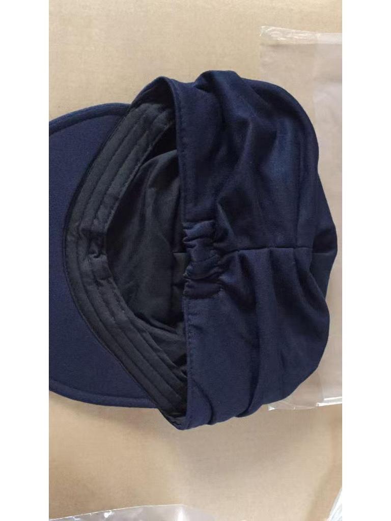 Korean Style Pullover Baseball Cap: Autumn/Winter Warm, Fashionable Pleated, Outdoor Flat Top Knitted Hat