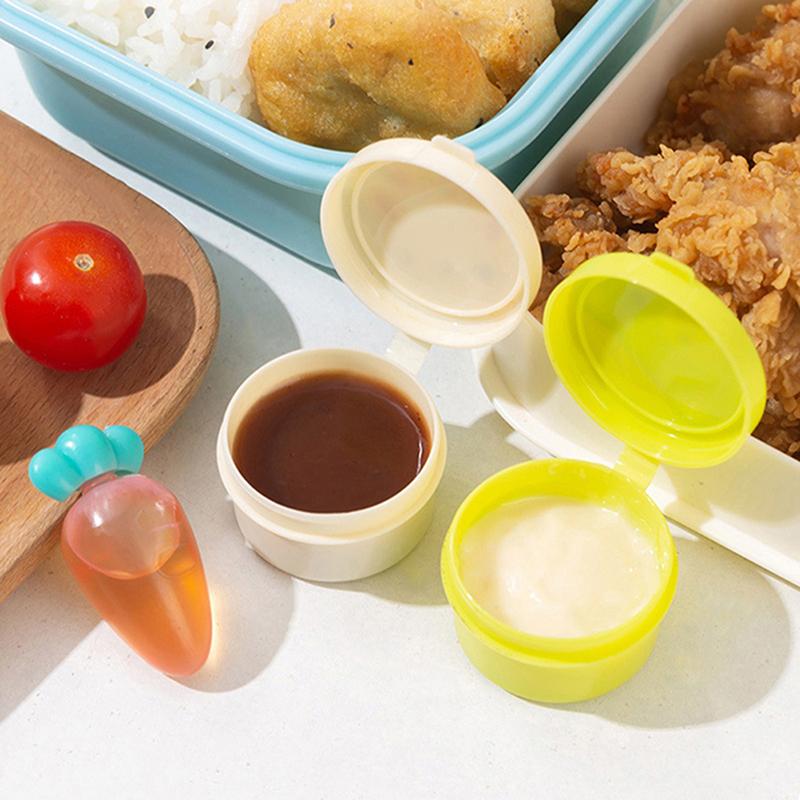 Cartoon Sauce Bottle Mini Bento Box Animal Friend Soy Sauce Box Tomato Sauce Honey Salad Sauce Container Bento Box Accessories