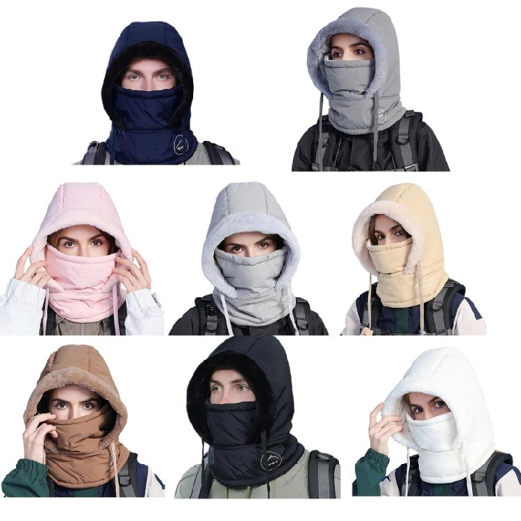 Unisex Warm Hat Neck Gaiter Warm Trapper Hat for Skiing Skateboarding Thick Windproof Ushanka Hat for Cold Weather