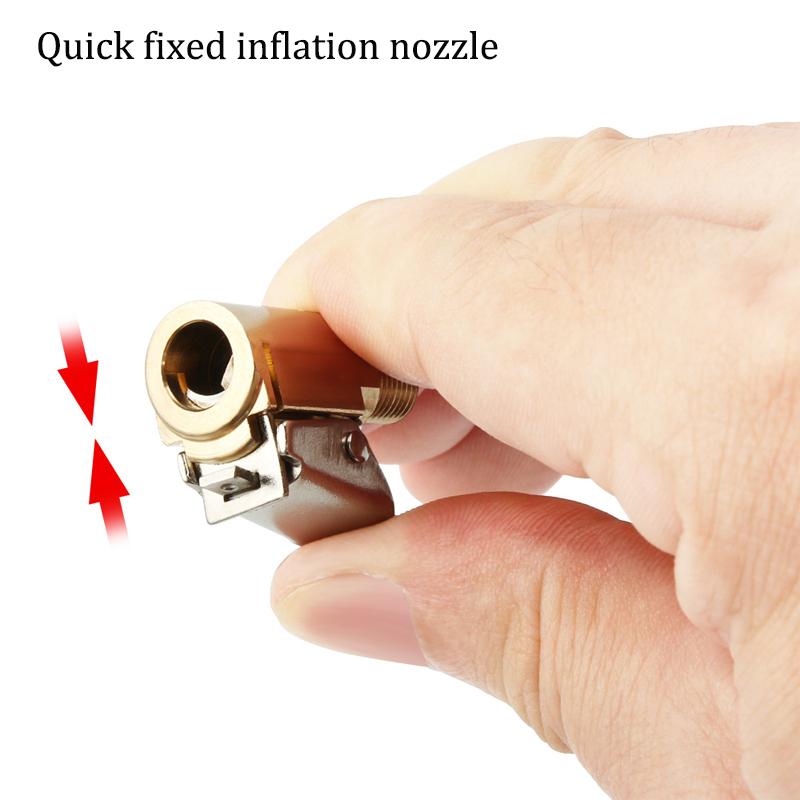 Samochód Auto Mosiądz 8mm Opona Koło Opona Uchwyt Powietrzny Inflator Pompa Zawór Klips Zacisk Złącze Adapter Akcesoria Samochodowe Do Kompresora