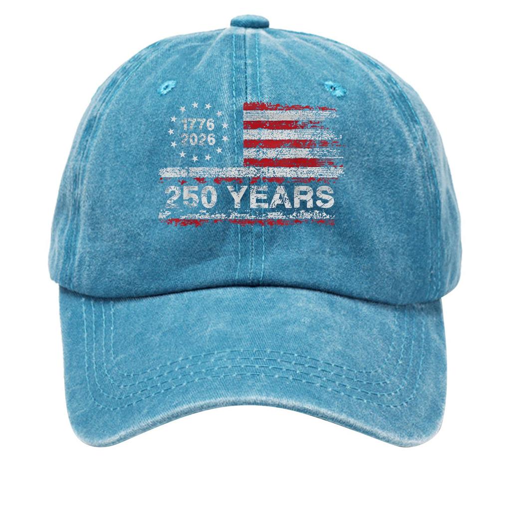 American Anniversary Commemorative Hat Printed Baseball Hat
