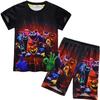 Short-Sleeved Set, Animated Cartoon Digital Printing, Children'S Short-Sleeved Loungewear Set 92317
