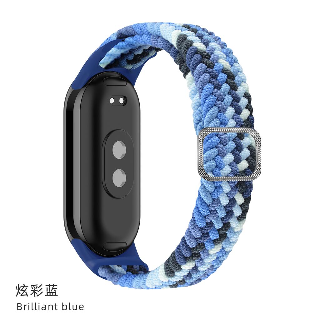 Strap for Xiaomi Mi Band 10 9 8 Elastic Braided Solo Loop Adjustable Buckle Replacement correa bracelet for Miband 4 3 5 6 7