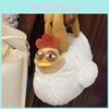 Adorable Soft Plush Chicken Bag Cute Chicken Plush Toy Handheld Tote Bag 30cm