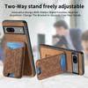For Google Pixel 7a Case Imprinted Pattern Card Holder Kickstand Leather Back Cover