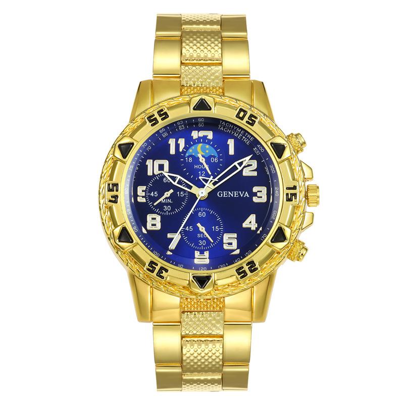 

Men s Fashion Watch Large Dial Alloy Watch One Size