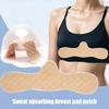 Xiaobudian Cotton Bra Liners for Sweat, Washable Under Breast Sweat Absorber Pads, Reusable Boob Towel Women