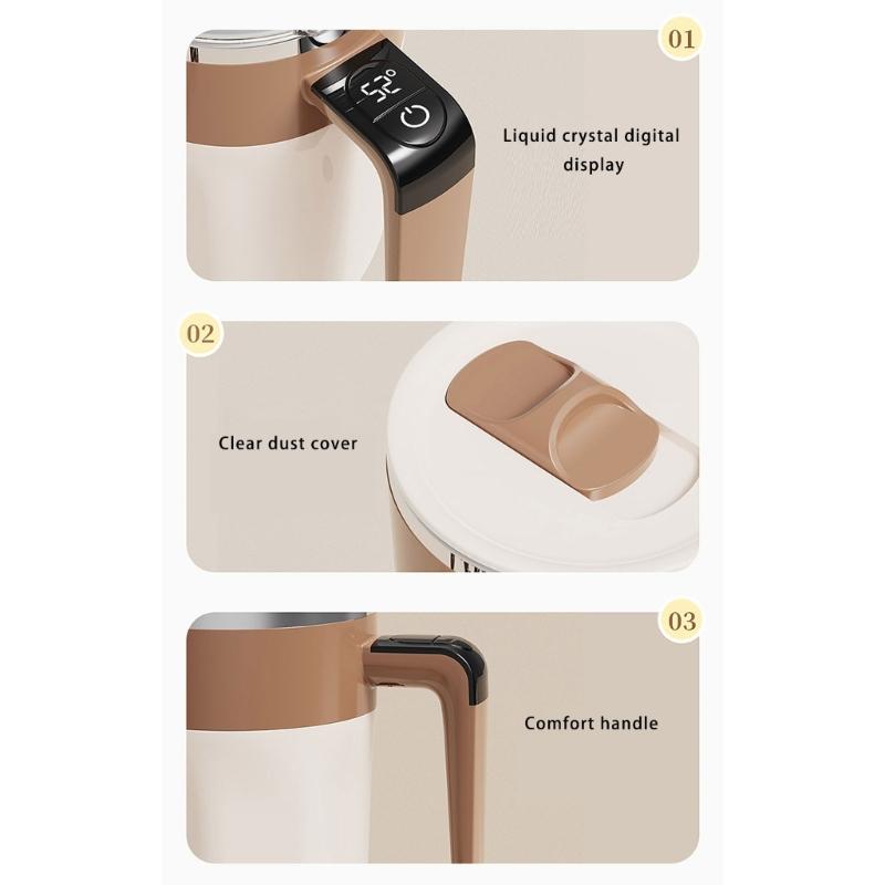 Tragbarer 300mAh Akku Magnetischer Mischbecher Effizienter Magnetischer Mischbecher Automatischer Rührbecher für Funktionale Verwendung