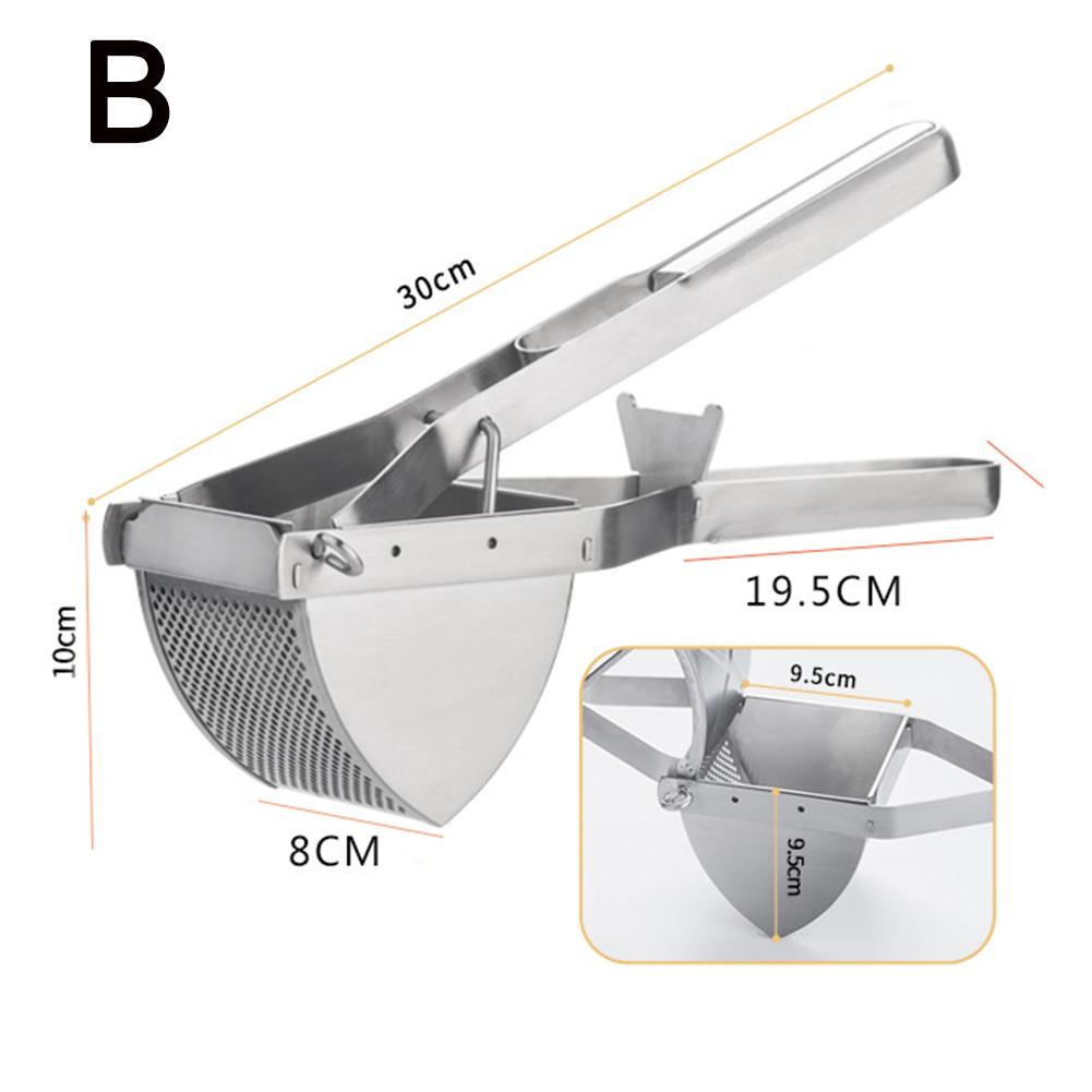 Potato Ricer Stainless Steel Potato Masher Heavy Duty Potato Ricer Masher For Baby Food Fruit Vegetable Juicer