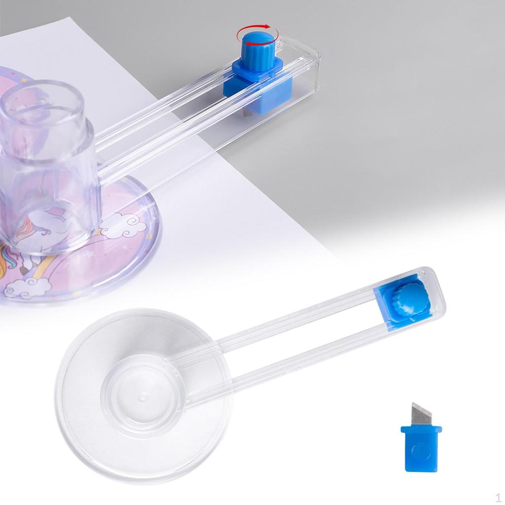 Circle Paper Cutter Manual Trimmer Tool for Crafting and Office Use