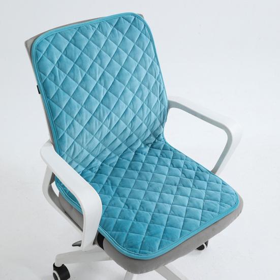 Plyšový sedák s nastavitelným designem Měkká pohodlná podložka na židli Odnímatelný skládací polštář opěrky zad