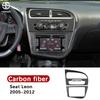 Car Instrument AC CD Panel Carbon Fiber Sticker For SEAT Leon 2005 2006 2007 2008 2009 2010 2011 2012 Interior Accessories