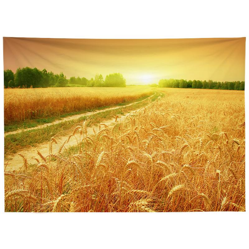 Nordic Style Oil Painting Background Cloth, INS Hanging Cloth, Bedroom, Dormitory, Guesthouse Decoration, Bedside Background Wall Cloth, Tapestry