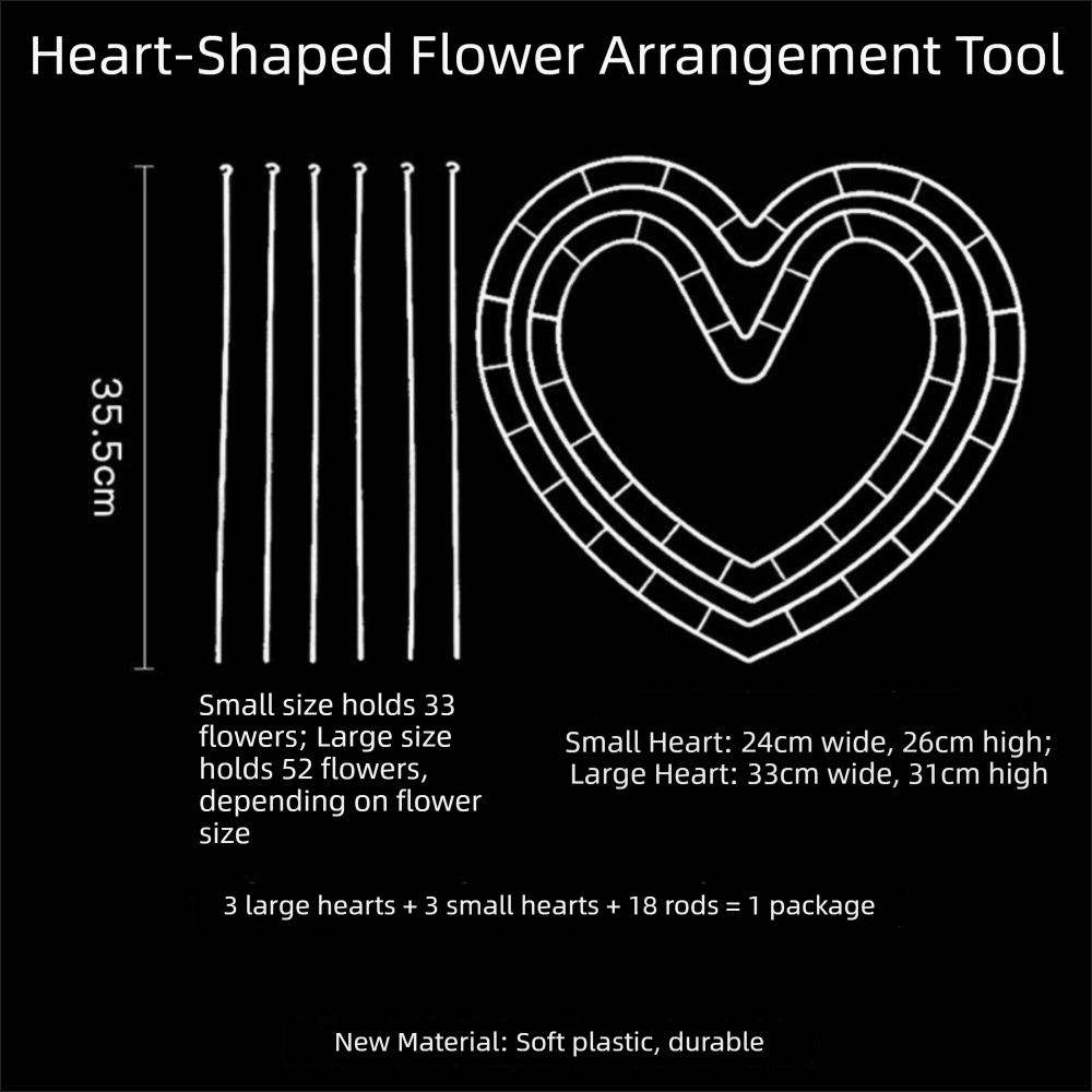 Plastic Frames Flower Arrangement Holder Flower Arrangement Packaging Accessories Bouquet Packaging Holder DIY