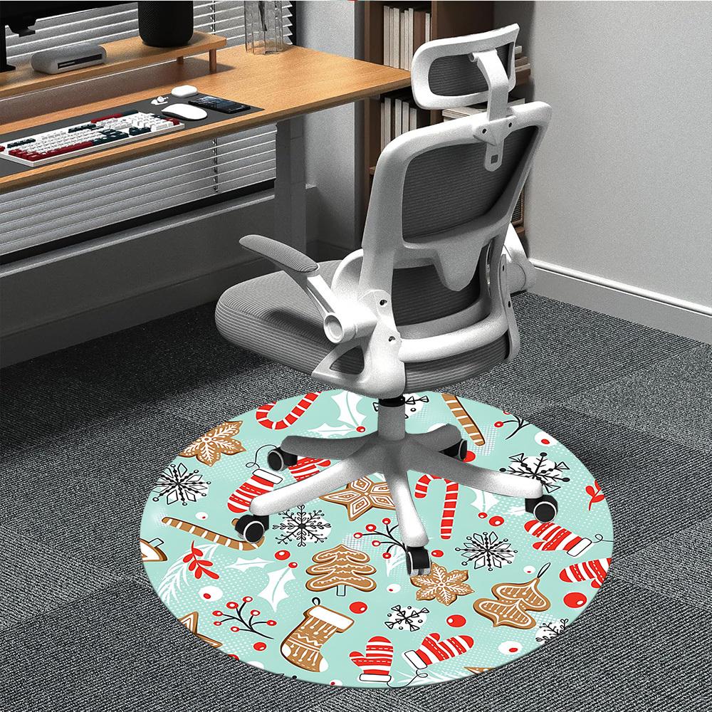 

1pc Christmas Ornaments Chair Carpet for Office, Non-slip, Soft and Durable Office Rug for Decoration, Perfect for Office yy251229157 80cm by 80cm