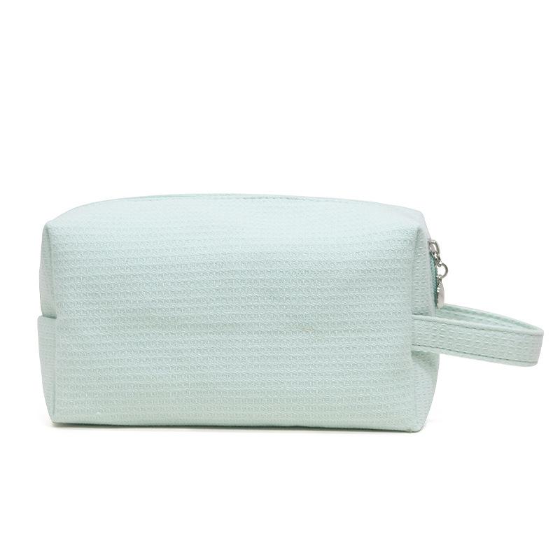 Ladies' Cosmetic Bags Solid Color Japanese Harajuku Cotton Soft Makeup Bags Travel Portable Compact Large Capacity Storage Bags