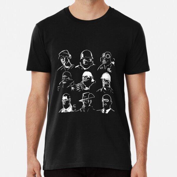 TF2 Mercenaries T-Shirt Made in the USA Size S to 5XL Unisex T-Shirt S