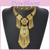 Bohemian Vintage Meervoudige Ketting Met Turkoois Snijwerk Voor Casual Kleding