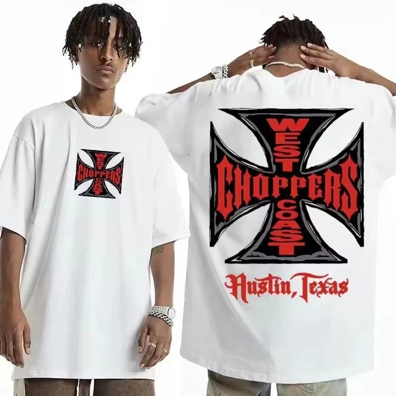 Summer Fashion T Shirt Wounisex Unisex Cotton West Coast Choppers Print Tshirt Casual Short Sleeve Oneck Tshirt Vintage Clothing Tee