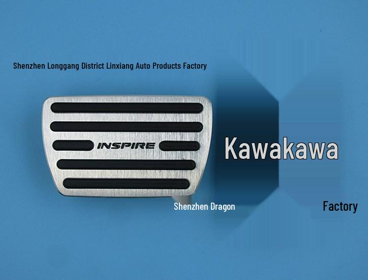 Applicable to: 2019 Inspire, New Aluminum Alloy Non-Slip Accelerator & Brake Pedal
