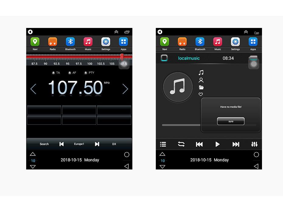 Hyundai Elantra 2015-2019 Vertical Screen Android Navigation System with Reversing Camera.