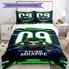Set de așternut Mbappe Respirabil Huse de pilotă cu fețe de pernă Lenjerie de pat decorativă pentru dormitor Decorare casă Cadou de ziua de naștere