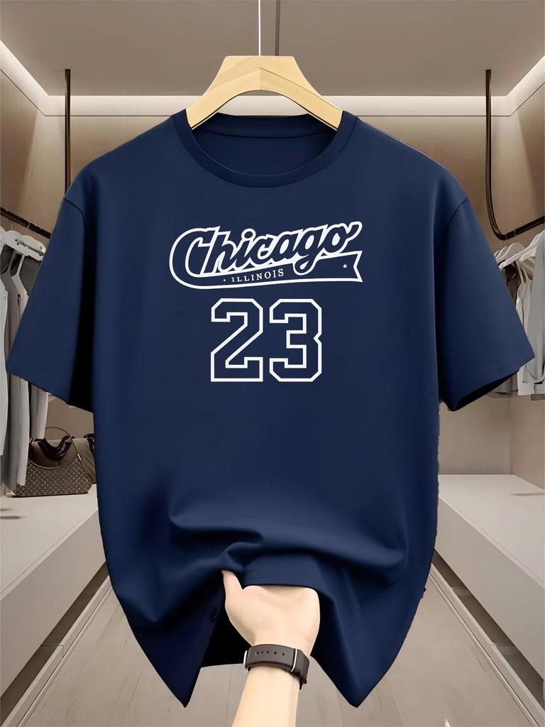 Trendy T-shirt men's couple outfit printed short sleeved casual summer