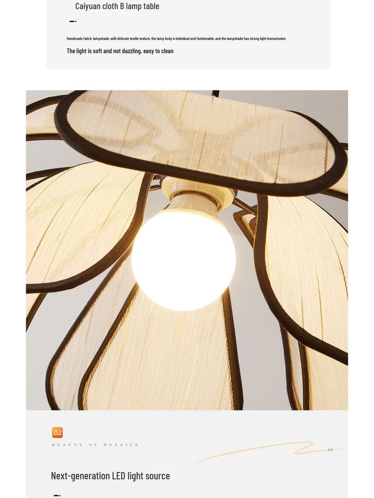 Nordic Minimalist Petal Chandelier: French Cream Style for Bedroom & Walk-in Closet