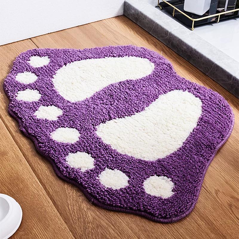 Bathroom Floor Mat, Bathroom Toilet Door Mat, Water-Absorbent Quick-Drying Foot Mat, Entryway Bathroom Non-Slip Carpet