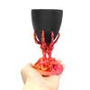 Halloween Skeleton Candy Bowl Rose Skull Hand Dish Holder Gothic Home Decoration for Home Bar Office Desktop Decor