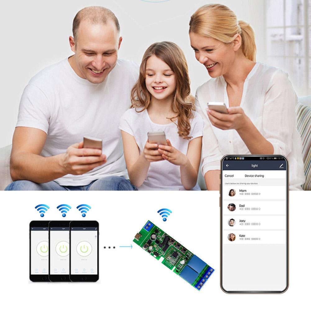 2CH WiFi/Zigbee Smart Switch Module AC/DC 7-32V Wireless Remote Control Relay Timer Module DIY Smart Home Automation Door Access