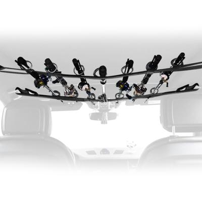 2Pcs Vehicle Fishing Rod Holder Straps Adjustable Horizontal Car Roof Fishing Pole Rack Belt Strap 7 Rod Capacity